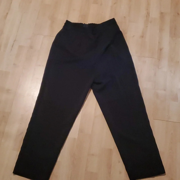 Miss Dorby Petite Suit- Button Down Black Blazer with Lavender Collar & Cuffs - Picture 3 of 11